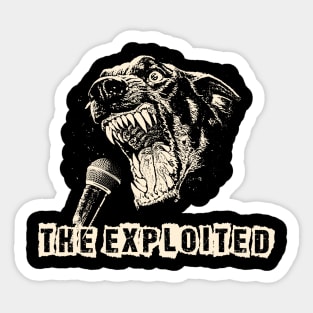 exploited ll scream Sticker